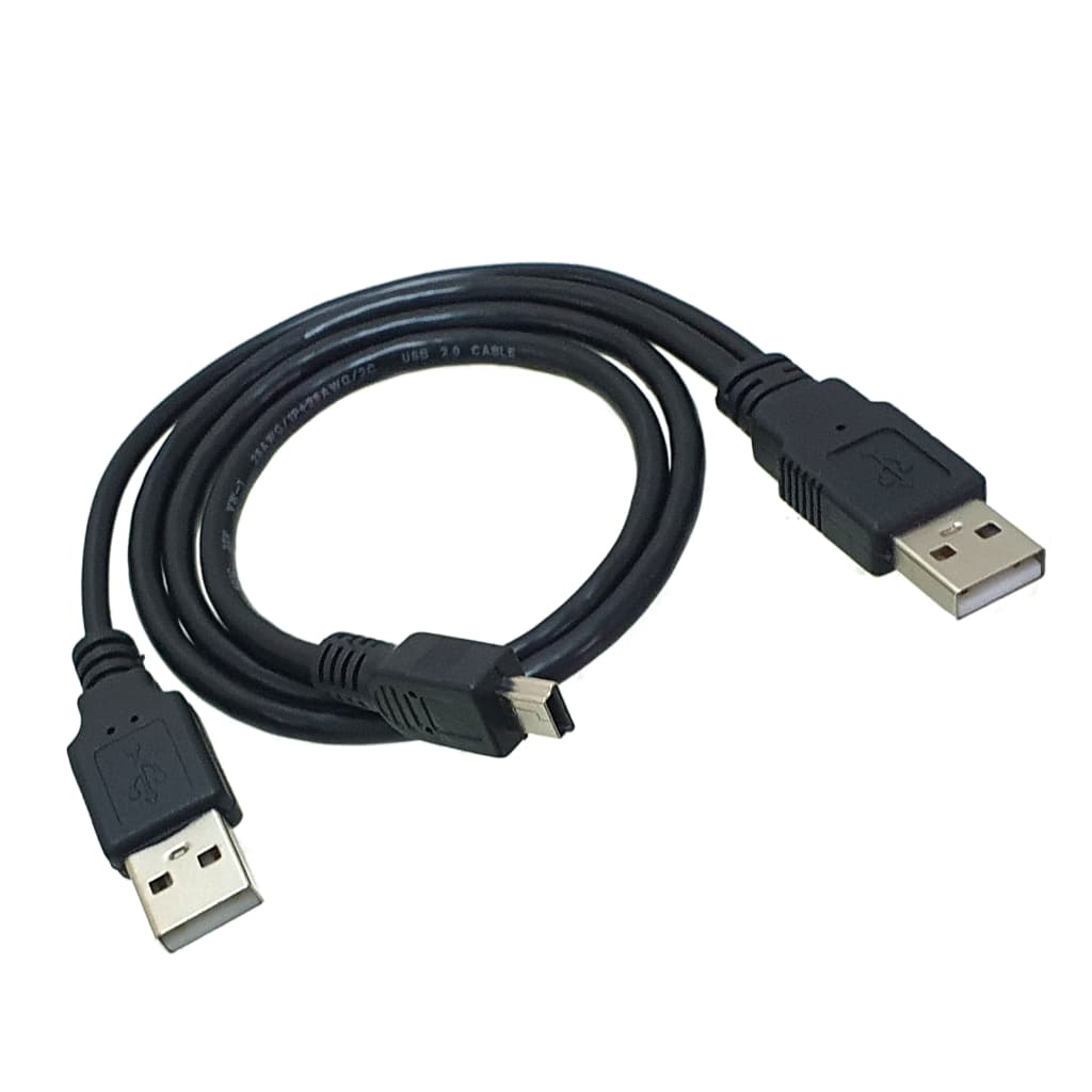 Cabo Mini Usb Para Hd Externo 2.0 com usb de reforço de correte 60 cm