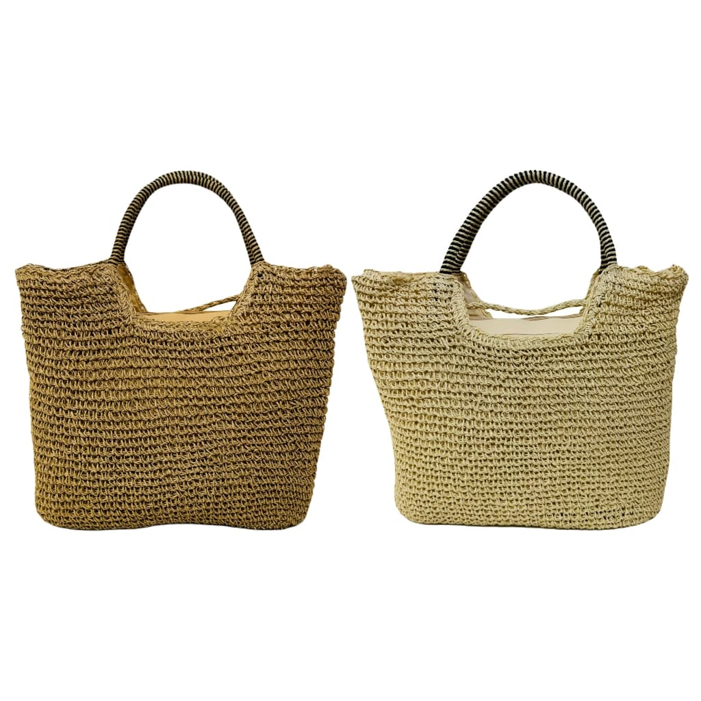 Bolsa De Palha Feminina Viagem Trançada Praia Piscina Tiracolo Verão