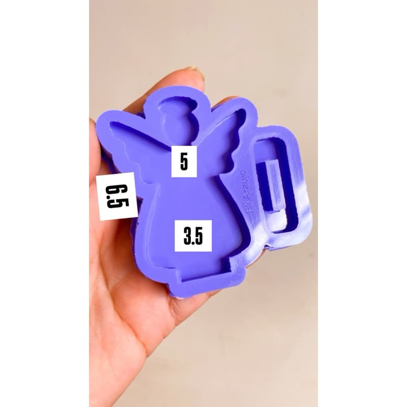 Molde de Silicone Anjo com Base