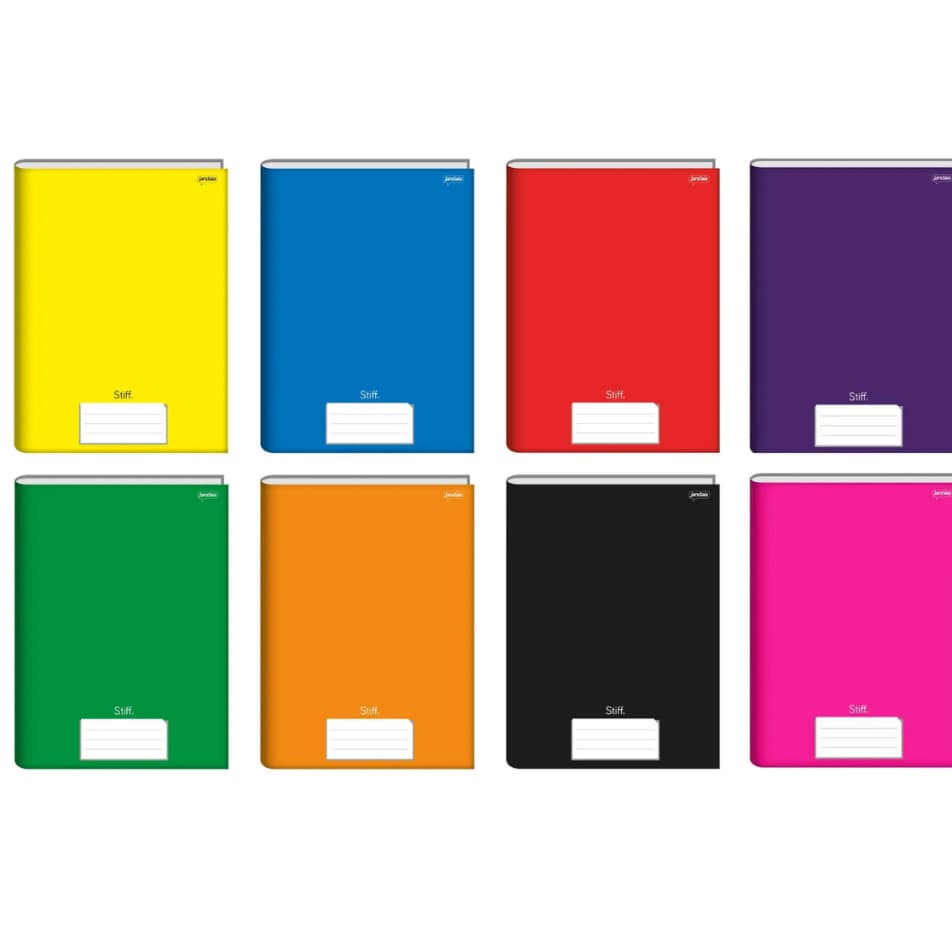 Caderno Brochurão Universitário  Grande 96 Folhas Capa Dura Stiff Jandaia