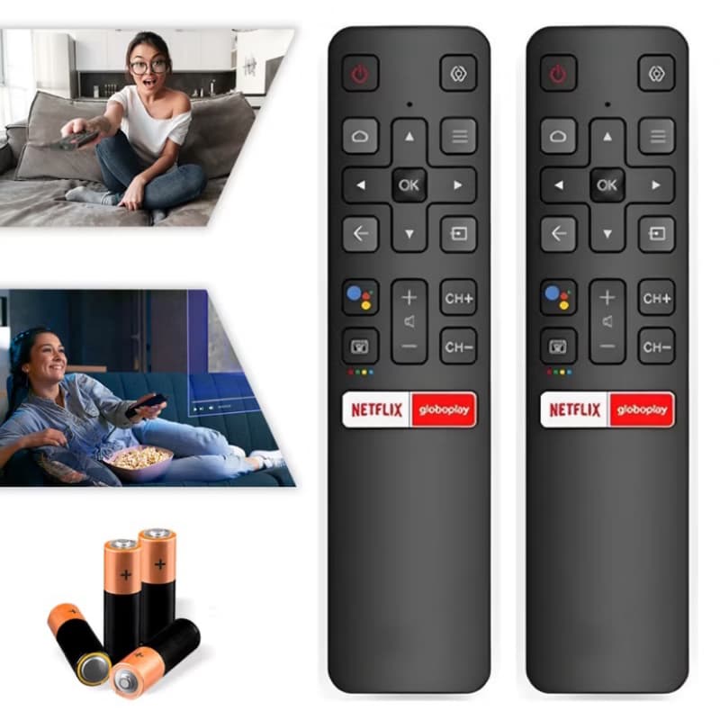 Controle Remoto Compatível Com TCL SEMP Smart TV Universal Com Pilhas