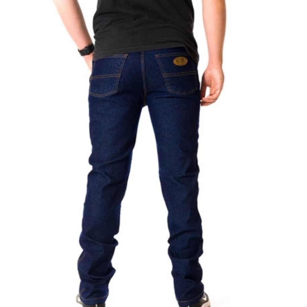 Calça Jeans Masculina Tipo Slim Com Elastano Reforçado Tamanho 34 ao 56