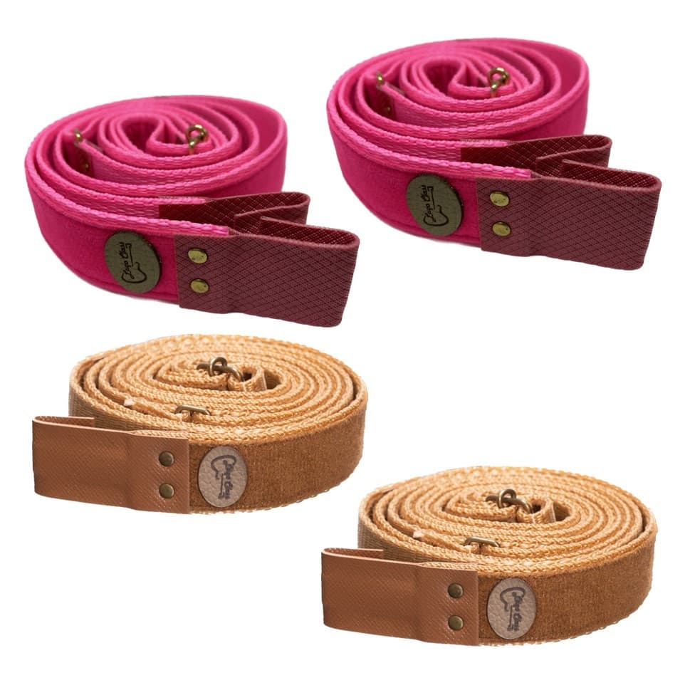 Correia de Violão Fixar e Tocar Kit4 pink caramelo