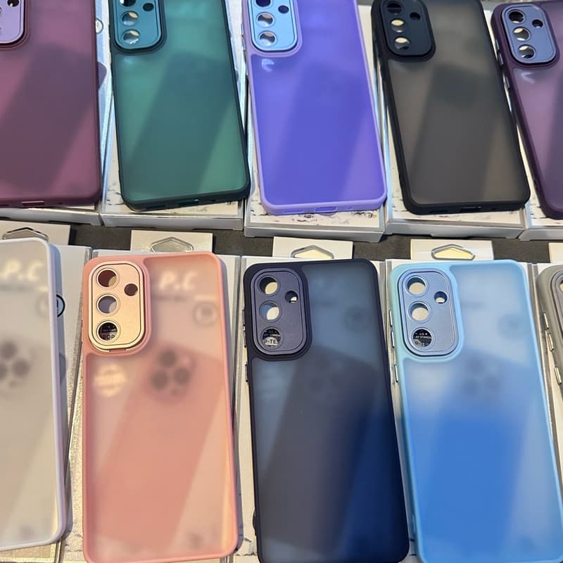 Capa Capinha FINO SPACE Fosca Para Samsung A55 A57 M54 M55 M15 buraco acrilico Case anti impacto