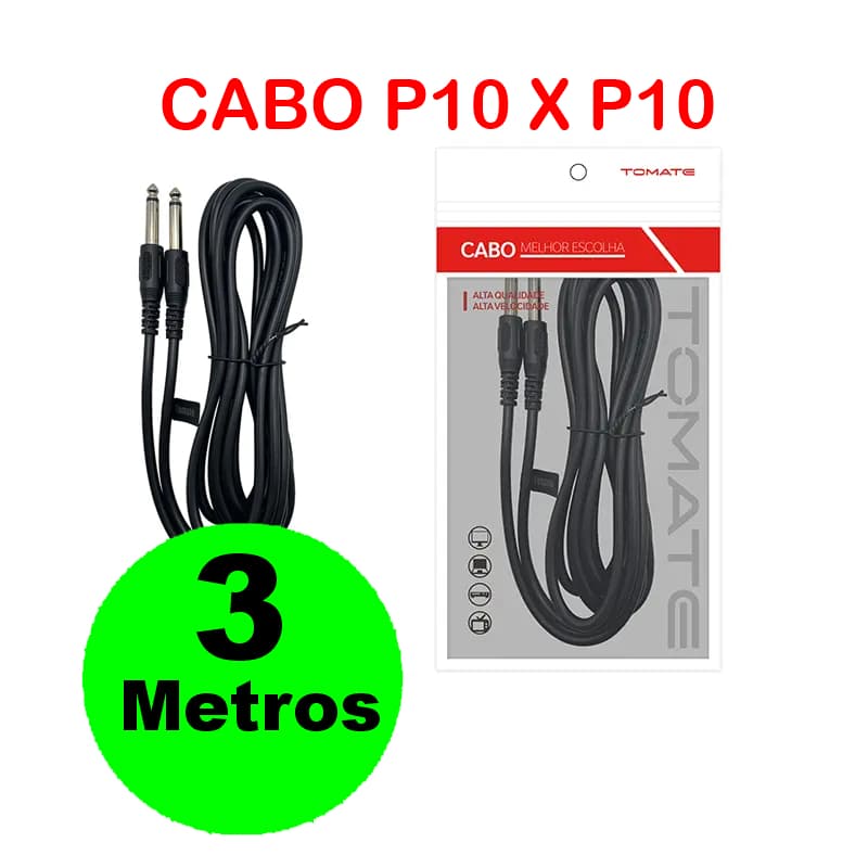 CABO P10 (M) X P10 (M) - MCB-010 - 3 METROS