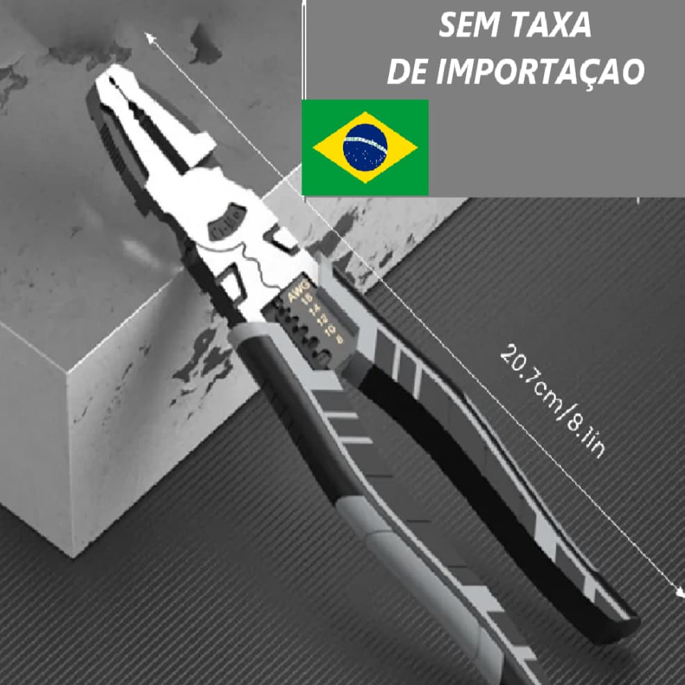 Alicate Multifuncional Universal Diagonal Heavy Agulha Nose Alicates Ferramentas e martelo chave inglesa
