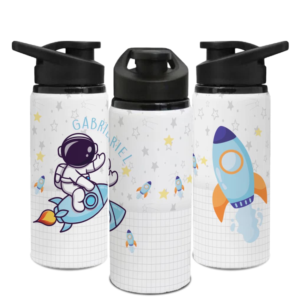 PERSONAGENS - Garrafa Sport de ALUMÍNIO 750 ml - personalizada com nome - garrafinha de água