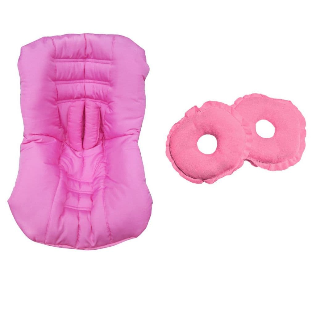 Capa Para Bebê Conforto Universal Acolchoada Até 13Kg+1 Par de Rosquinha P/ Amamentação Várias Cores