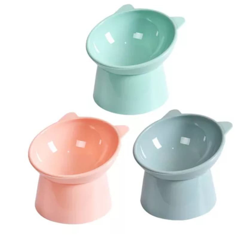 Comedouro Elevado Gatinho Pets Cães e Gatos