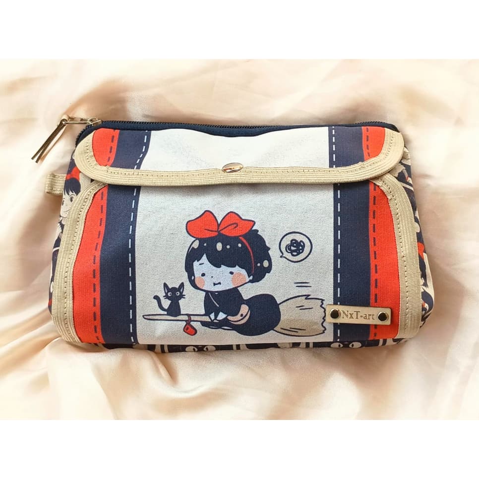 Nécessaire / bolsa de maquiagem / bolsa de mão Studio Ghibli / Meu Amigo Totoro / A Viagem de Chihiro / Castelo Animado