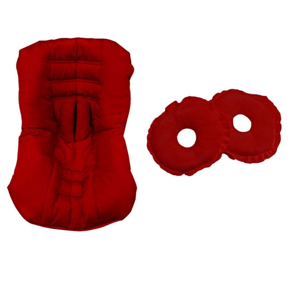 Kit 3 peças Capa P/Bebê Conforto + 1 Par Protetor de Cinto + 1 Par de Rosquinha P/ Amamentação Macia
