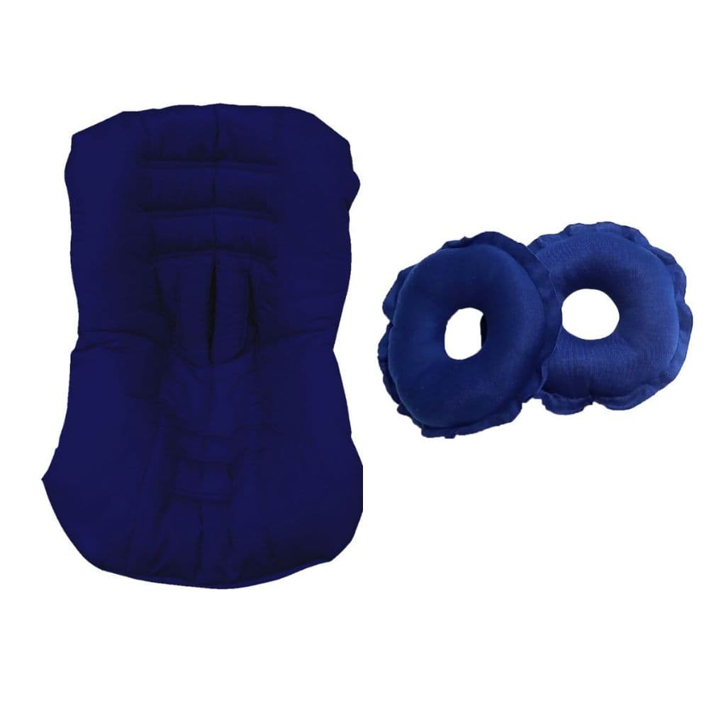 Capa Para Bebê Conforto+ Protetor de Cinto Até 13Kg + 1 Par de Rosquinha P/ Amamentação Várias Cores