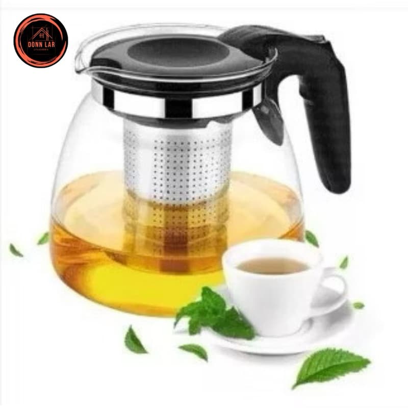 Chaleira Com Infusor De Vidro 700 ml Para Chá Bule