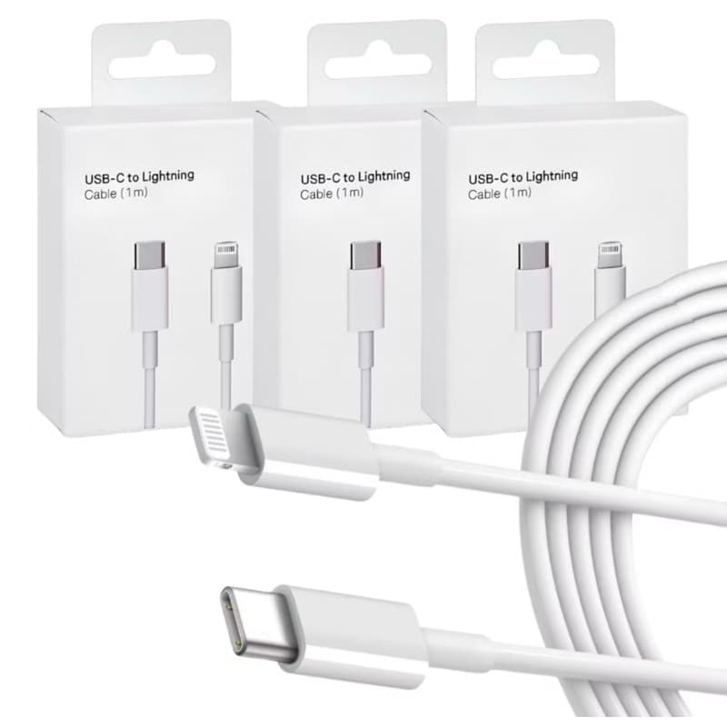 ORIGINAL - KIT COM 3 UNIDADES CABO IPHONE- GARANTIA- ANATEL-TIPO C- TURBO
