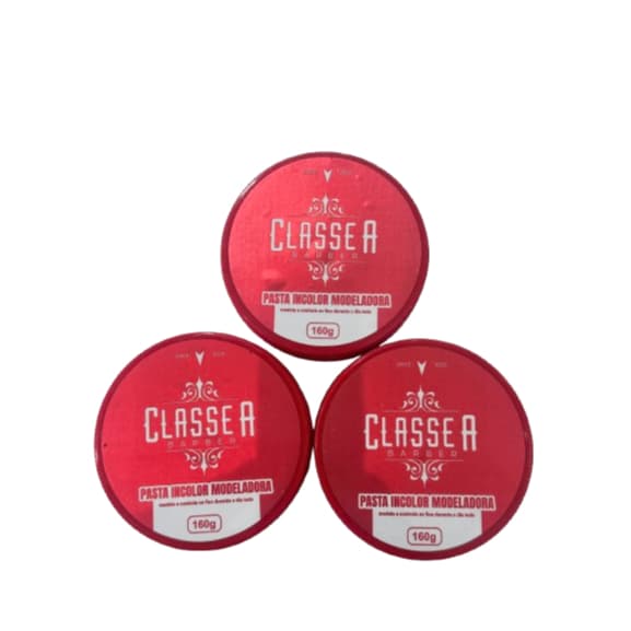 03 Pomadas Incolor Modeladora Classe A 160g Cada