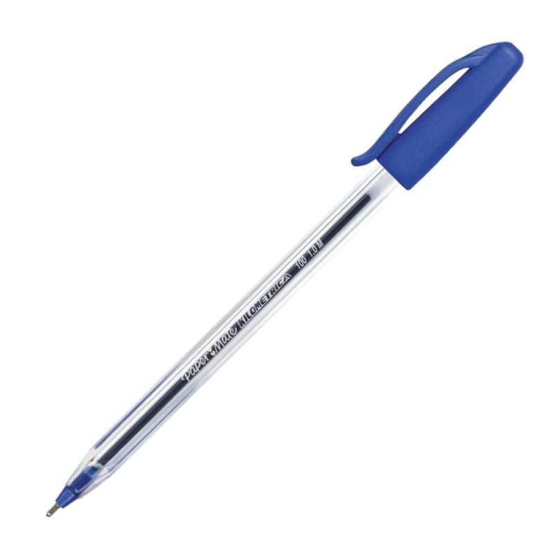 Caneta PAPERMATE Kilometrica 100 c/ Tampa 1.0mm uma unidade