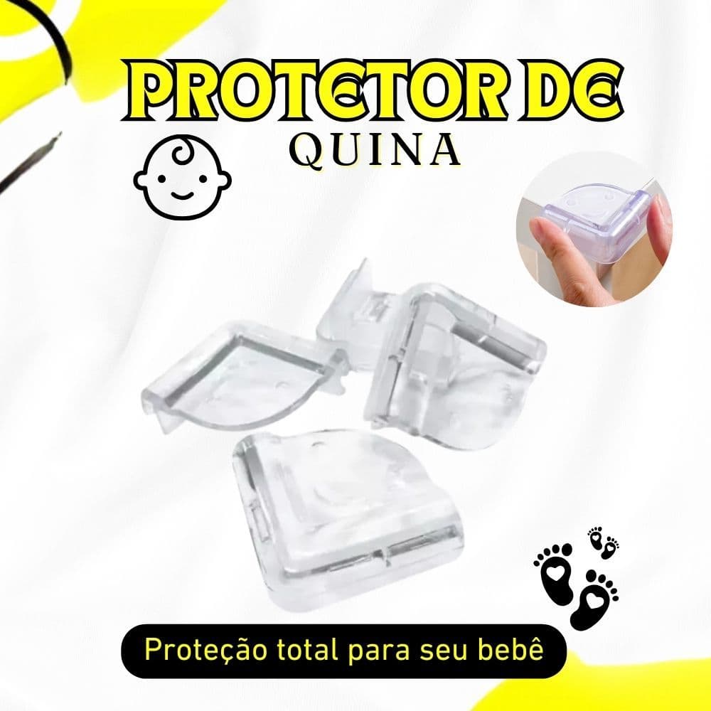 Protetor Quina Delicado Kit 4 Silicone De Móveis Mesa Cantoneira