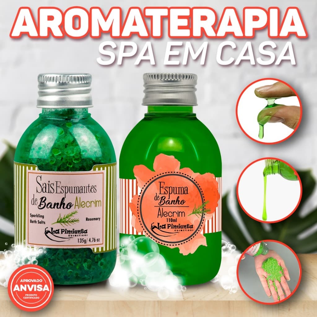 SAIS E ESPUMA DE BANHO PARA REVITALIZAR O CORPO E MENTE