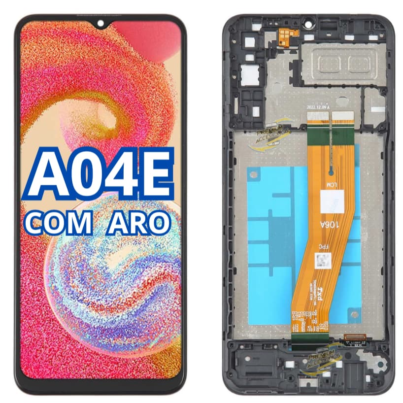 Tela touch frontal display lcd A04e A042f COM ARO/ SEM ARO - A pronta entrega