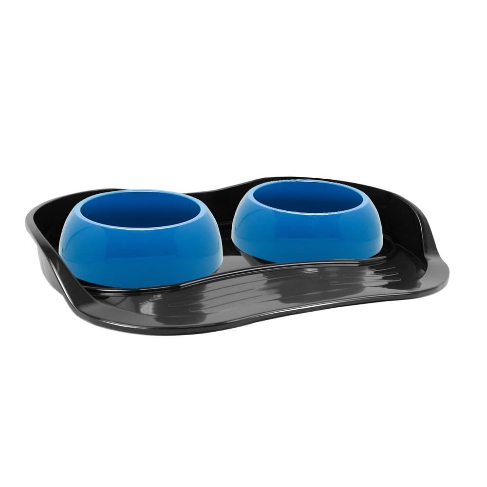 Kit 2 Comedouros N2 Com Bandeja Higienica Top Pet Organização