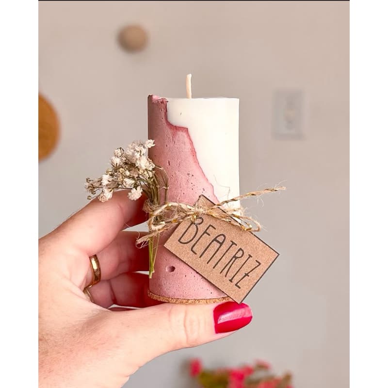 Kit 15 Velas Artesanais 40g Lembrancia de Casamento | Aromática | Personalizada
