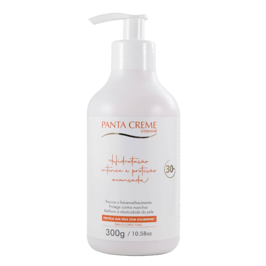 Panta Creme Corporal - Nutre, previne manchas e o fotoenvelhecimento da pele.