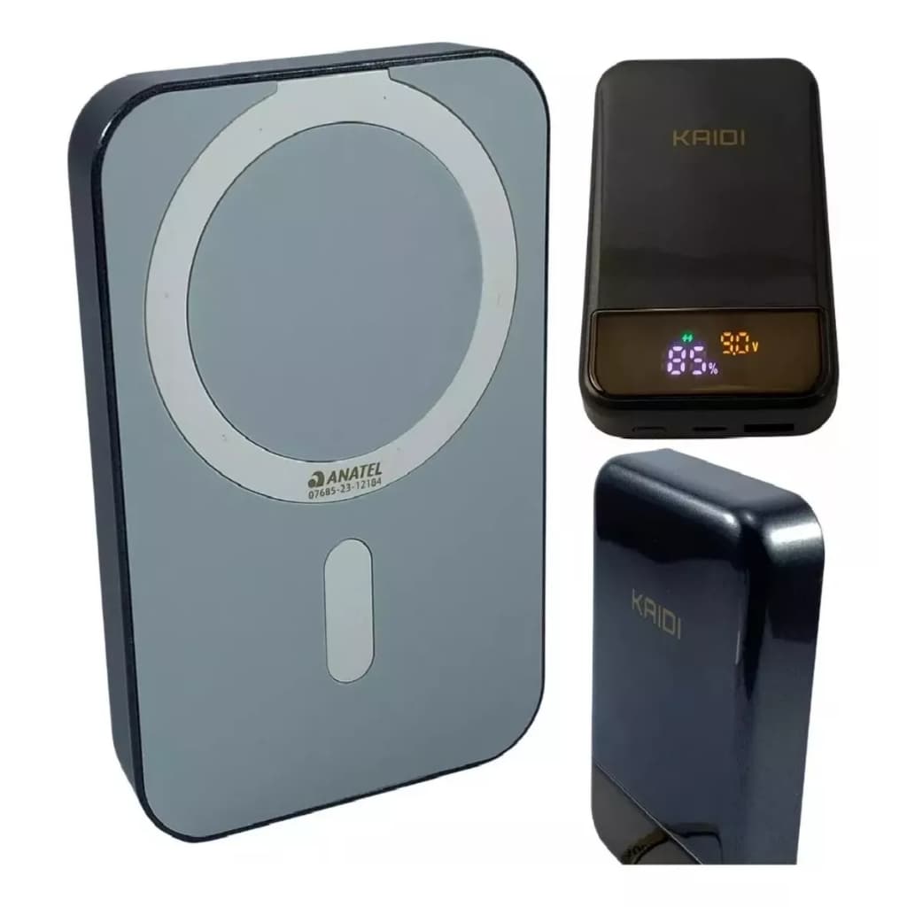 Carregador Kaidi Kd-998 Power Bank Maguinetico 20.5w, 15w