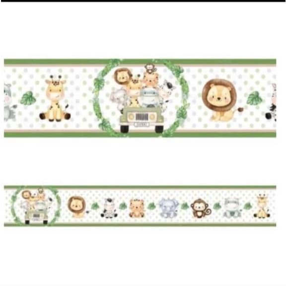 Faixa Decorativa Safari Quarto