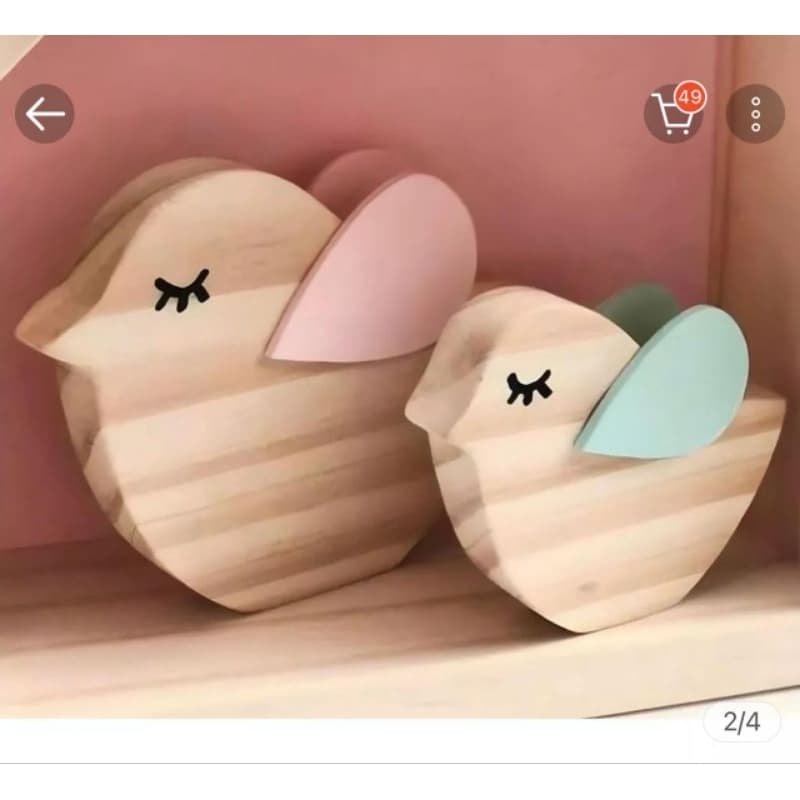 jogo de pássaros pintados