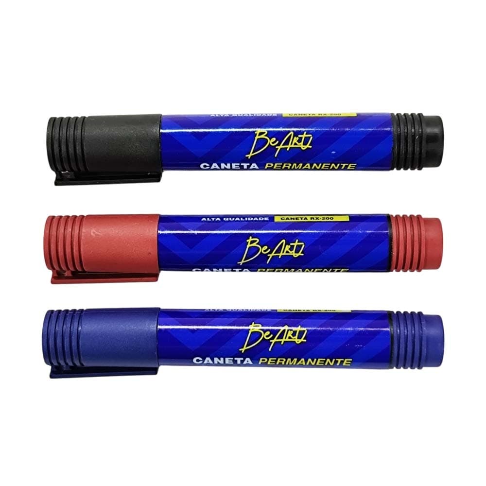 Pincel Marcador + Tinta 20ml Kit Caneta Marcador Atomico Permanente Recarregável
