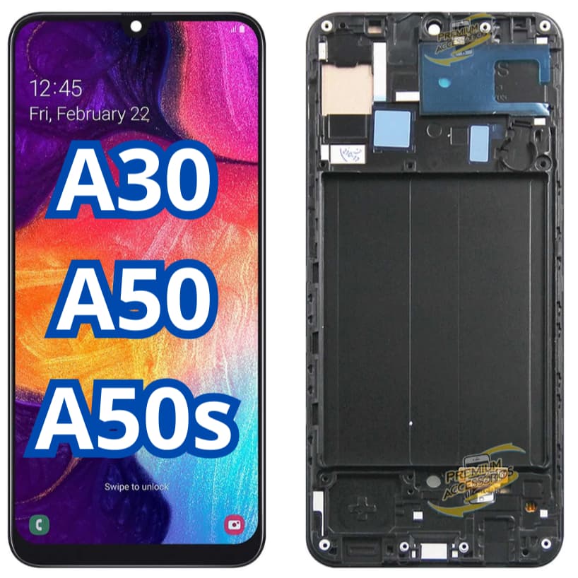 Tela Frontal Touch Display Lcd Compatível A30/A50/A50S A305 A505 A507 Com Aro/SEM ARO - A Pronta Entrega