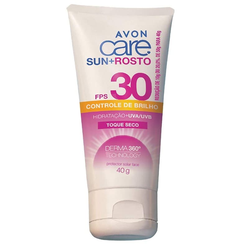 Protetor Solar Avon Care Rosto Controle de Brilho Fps 30 40g