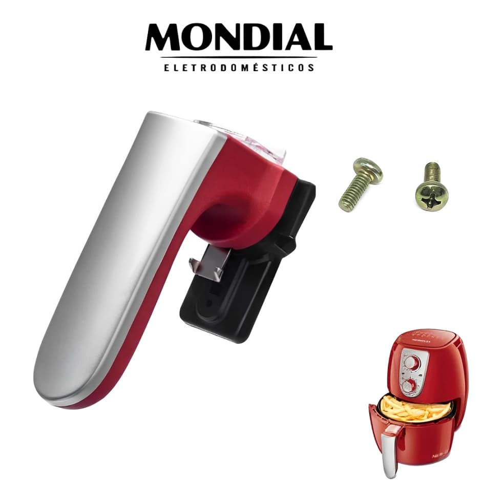 Alça Cabo Puxador Air fryer Mondial Af-29 Af-30 Af31 Vermelho