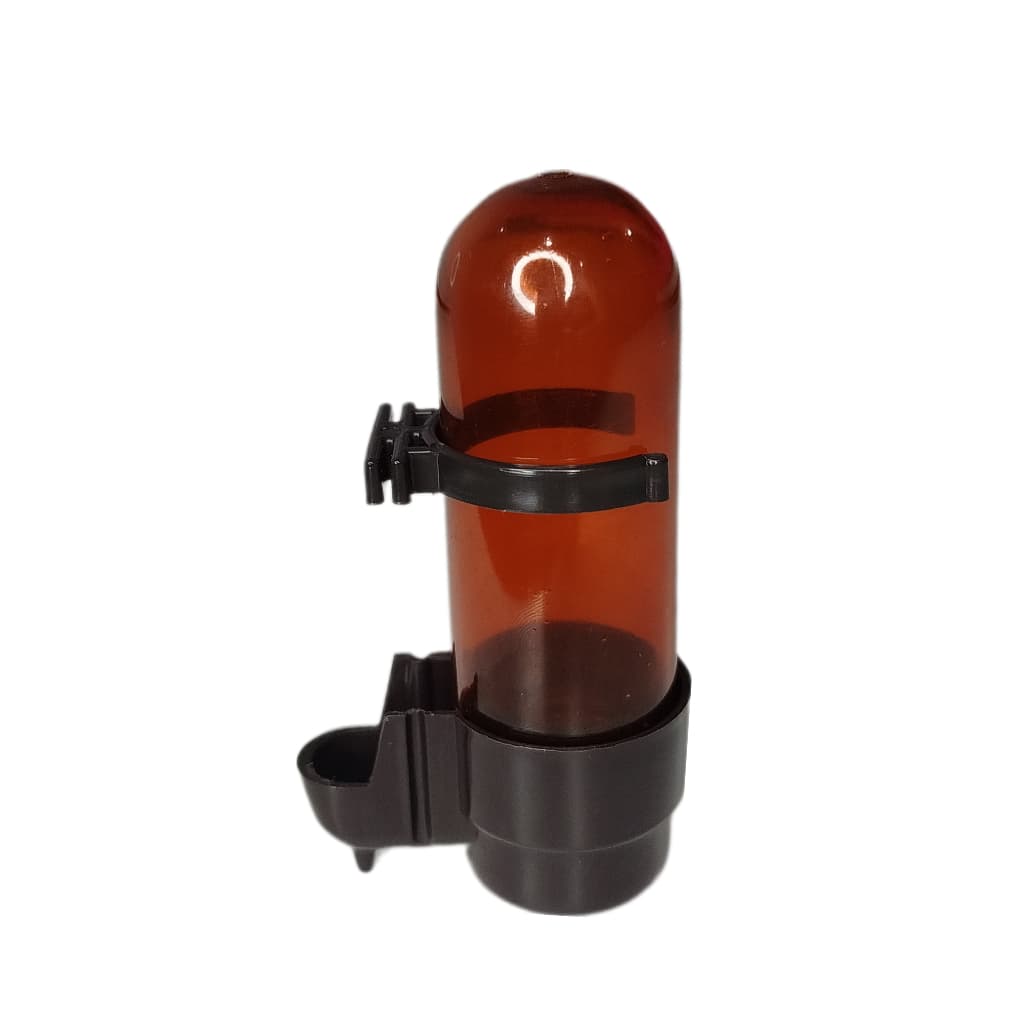 Bebedouro Ambar Fume 55 ml Malha Fina Passaros Aves K-42