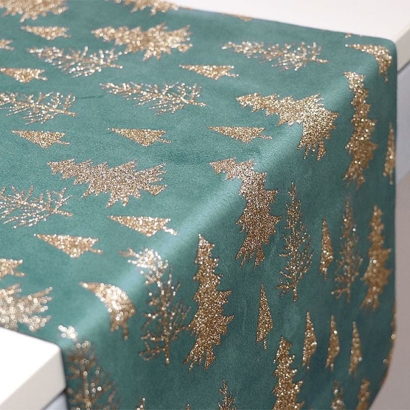 Trilho Caminho Mesa Natal 2/4/6/8 Lugares Metragem Decoração Festiva Natalina