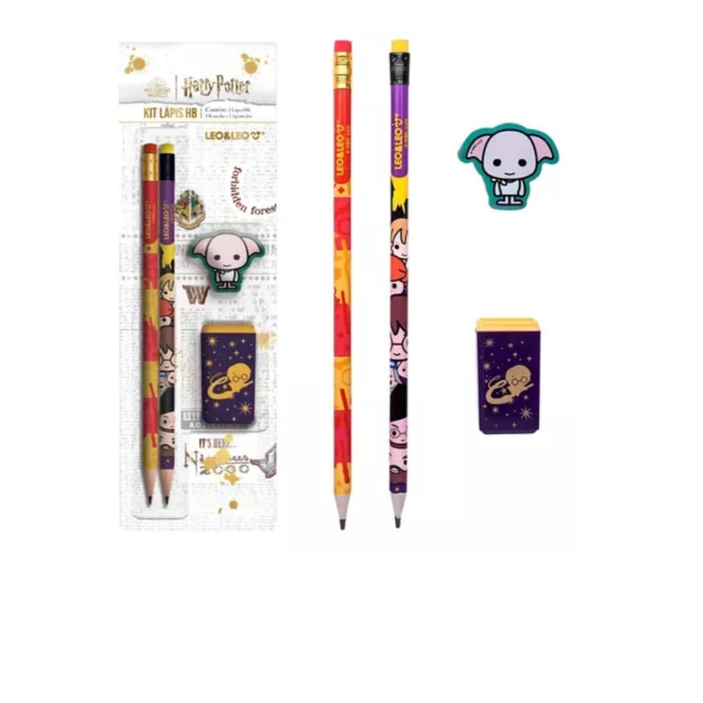 Kit Escolar Harry Potter 4 Peças 71625 Leo&Leo