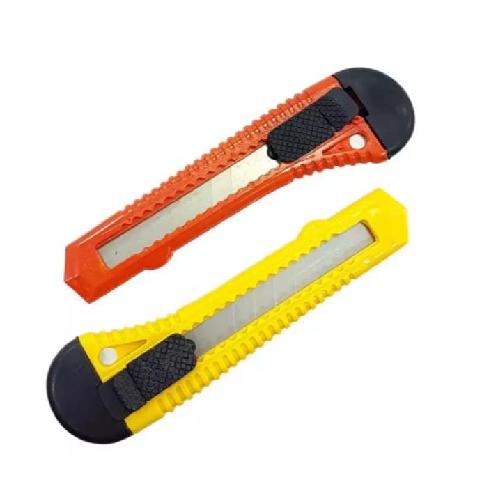 Estilete Grande Largo Lâmina 18MM Cabo Plástico Ideal para uso Escolar e Escritório Masterprint
