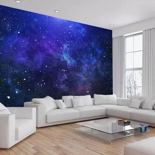 Papel de Parede Adesivo 3D Galáxia Espaço Estrelas Universo M²