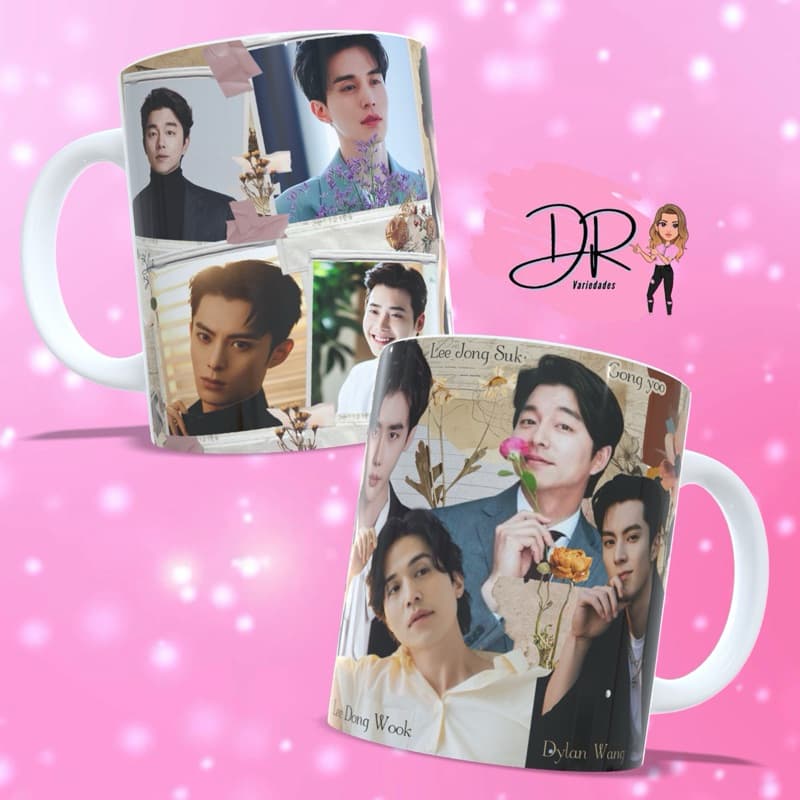 Caneca Personalizada Dorama -Dylan Wang, Gong Yoo, Lee Dong wook e Lee Jong Suk