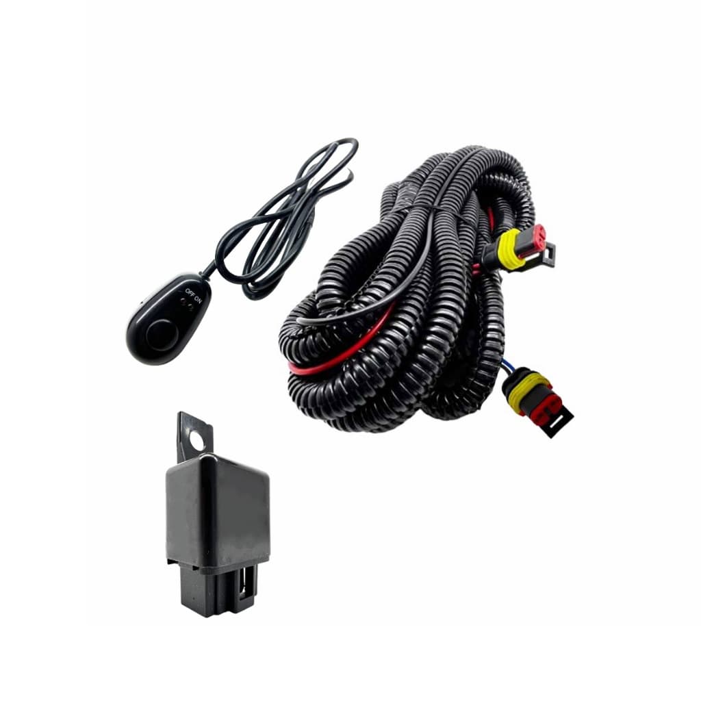 Chicote Completo Universal Neblina Conector Plug H1 Bt Colante
