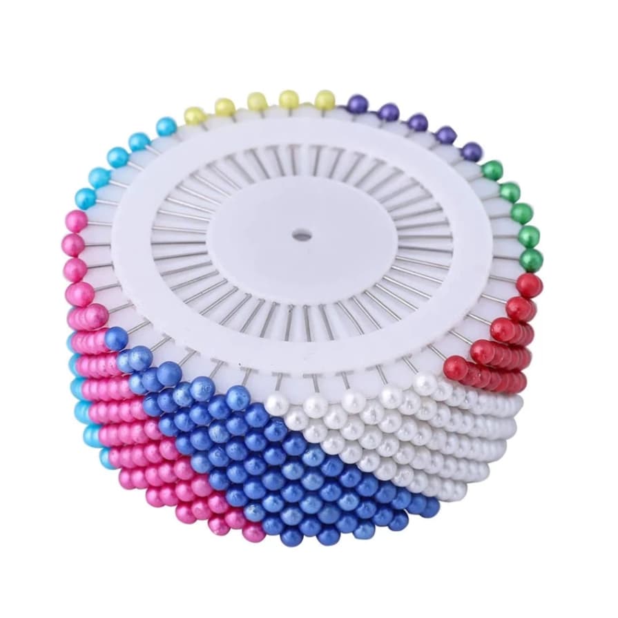 Alfinete Para Costura Cabeça Colorida com 480 pinos