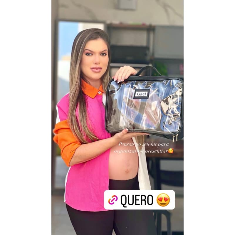 KIT Organizador Maternidade,Bags,Viagens,Make,Personalizada com Nome