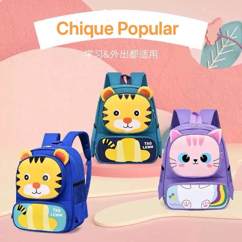 Mochila Infantil Animais Pets Menino e Menina Escolar Creche Passeio Mochila Escolar Infantil Animais Pets-M5