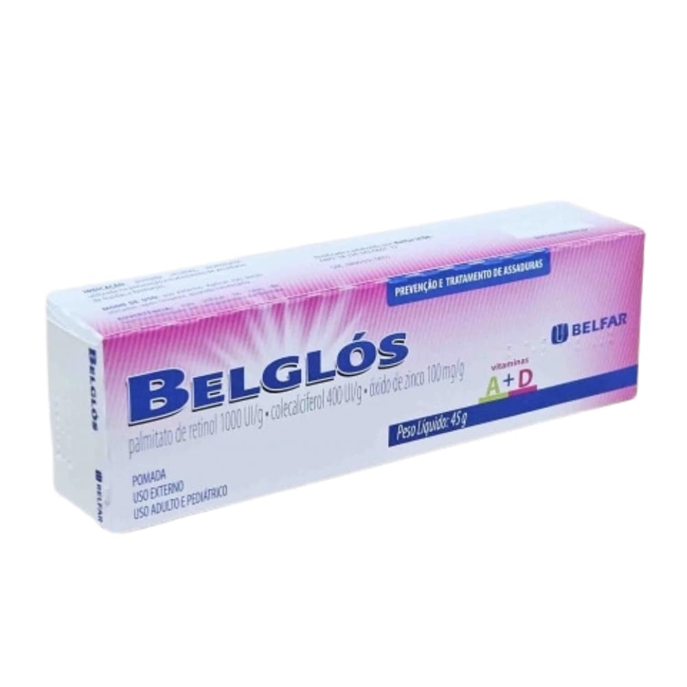 Pomada Belglós 45g Belfar | Prevenção e Tratamento de Assaduras | Vitaminas A+D
