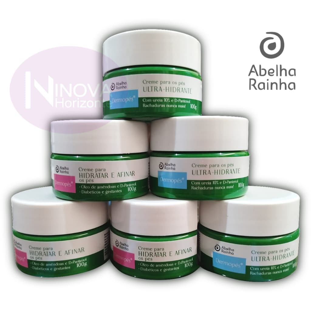 DERMOPÉS - HIDRATAÇÃO E TRATAMENTO PARA SEUS PÉS  100G - ABELHA RAINHA