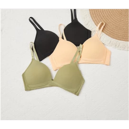 Sutiã Casual Liso Copo Completo com Bojo Sem Fio Sem Almofadas Irremovíveis L233L080