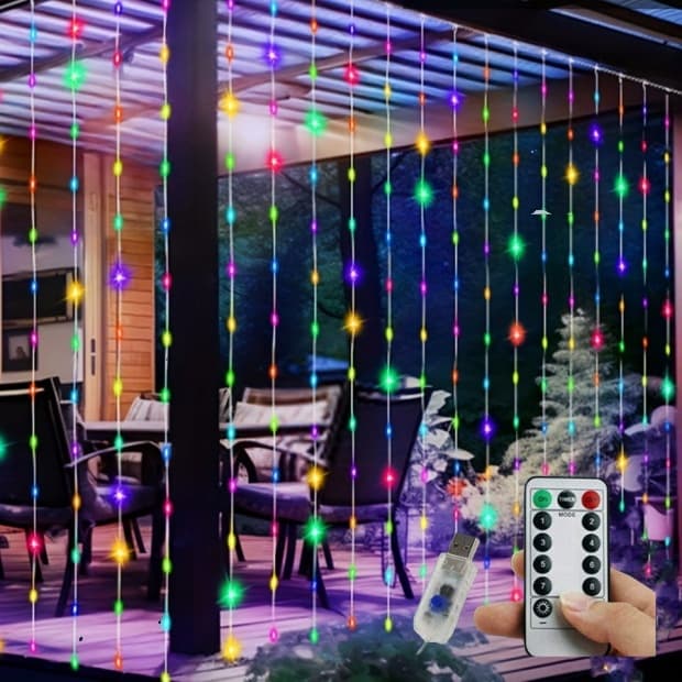 Janela Cortina led pisca pisca 4x3/3x3 metros Luzes Cordas Controle Remoto USB Alimentado À Prova D'água