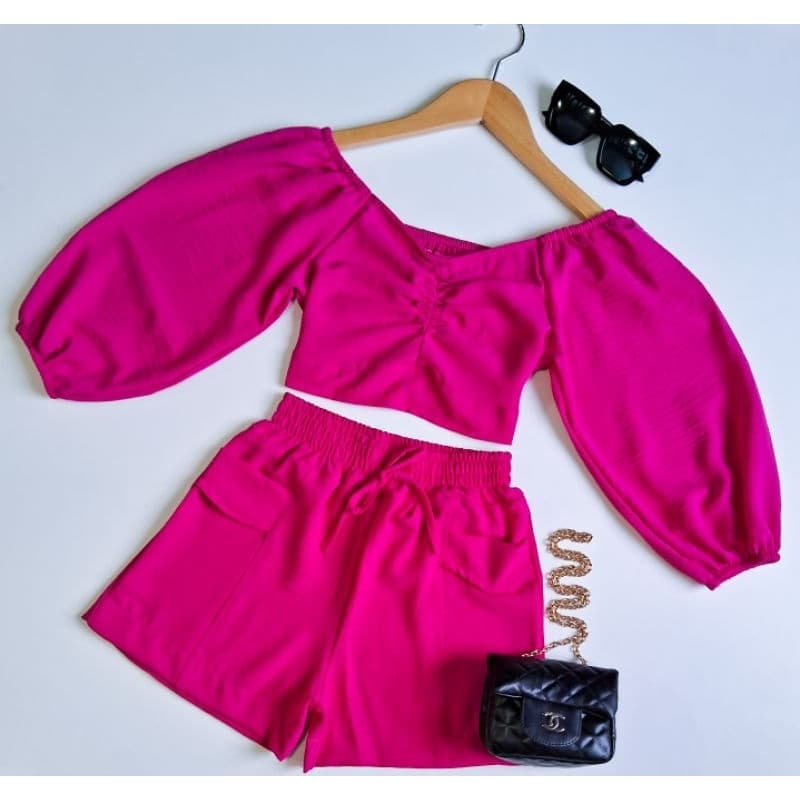 Conjunto juvenil moda blogueirinha look juvenil