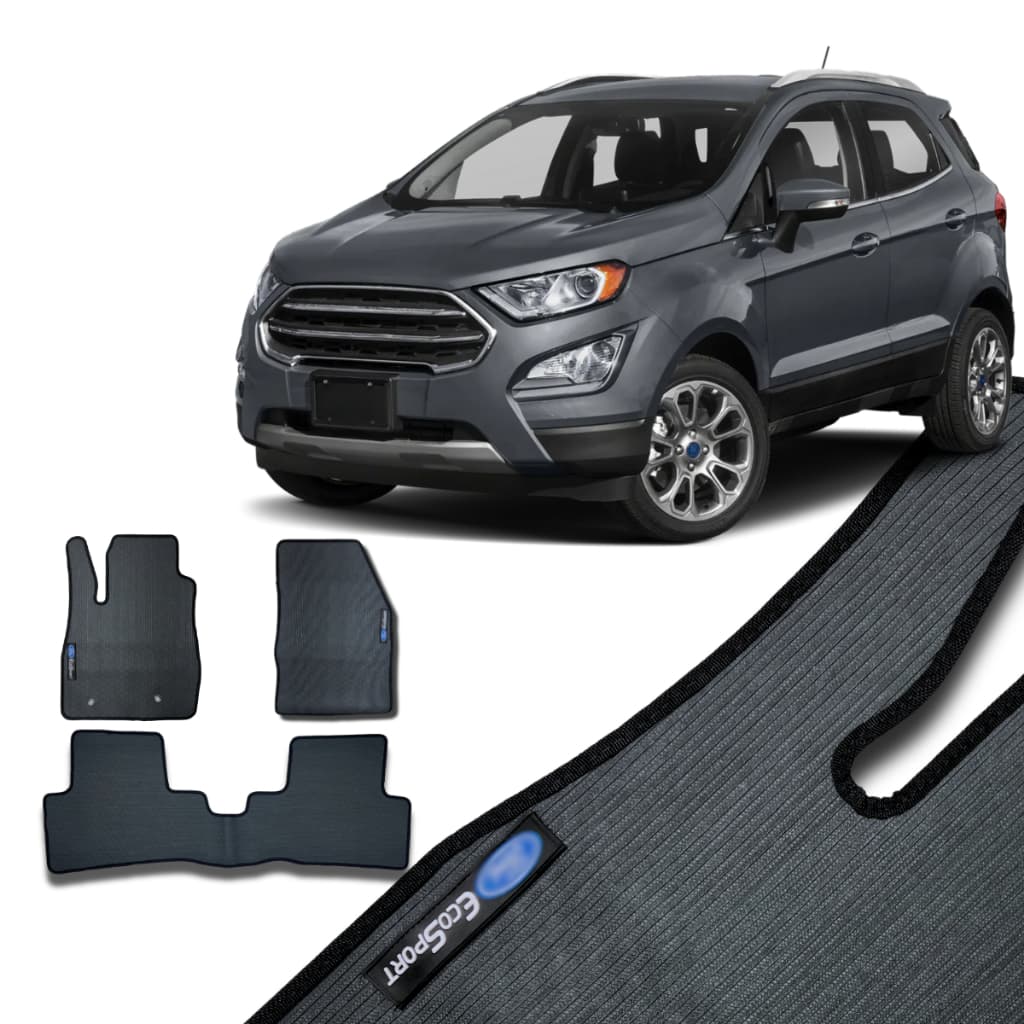 Tapete Automotivo Emborrachado Ecosport Traseiro Inteiriço 2013 a 2021