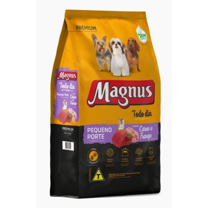 5kg a Granel, Ração Seca, Magnus Todo Dia Raças Pequenas, cães adultos, sabor carne e frango
